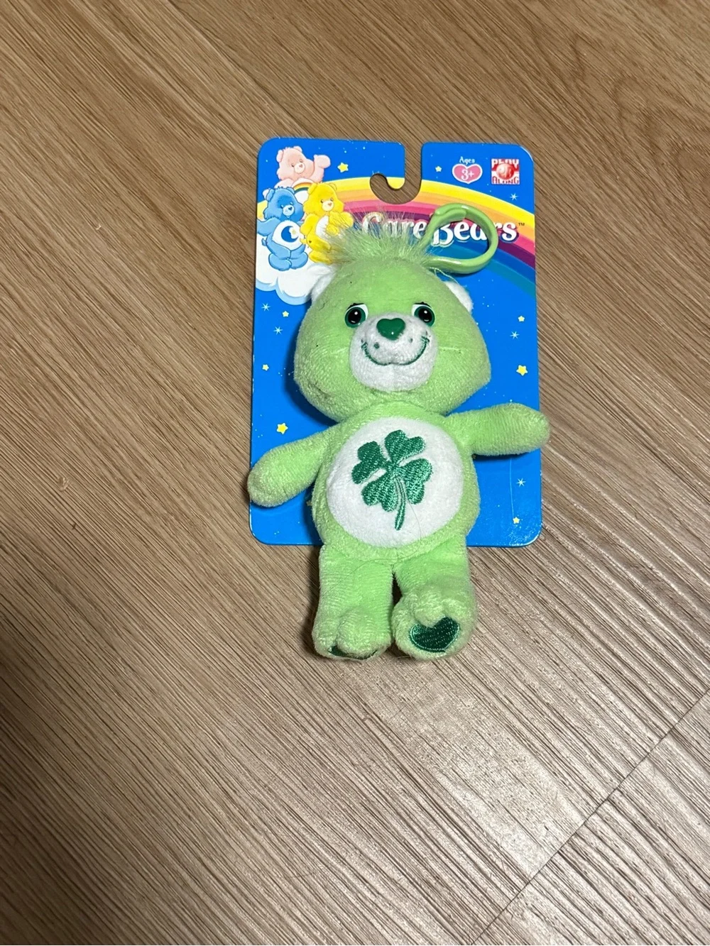 NWT Vintage Care Bear “Good Luck Bear” Keychain Circa 2005